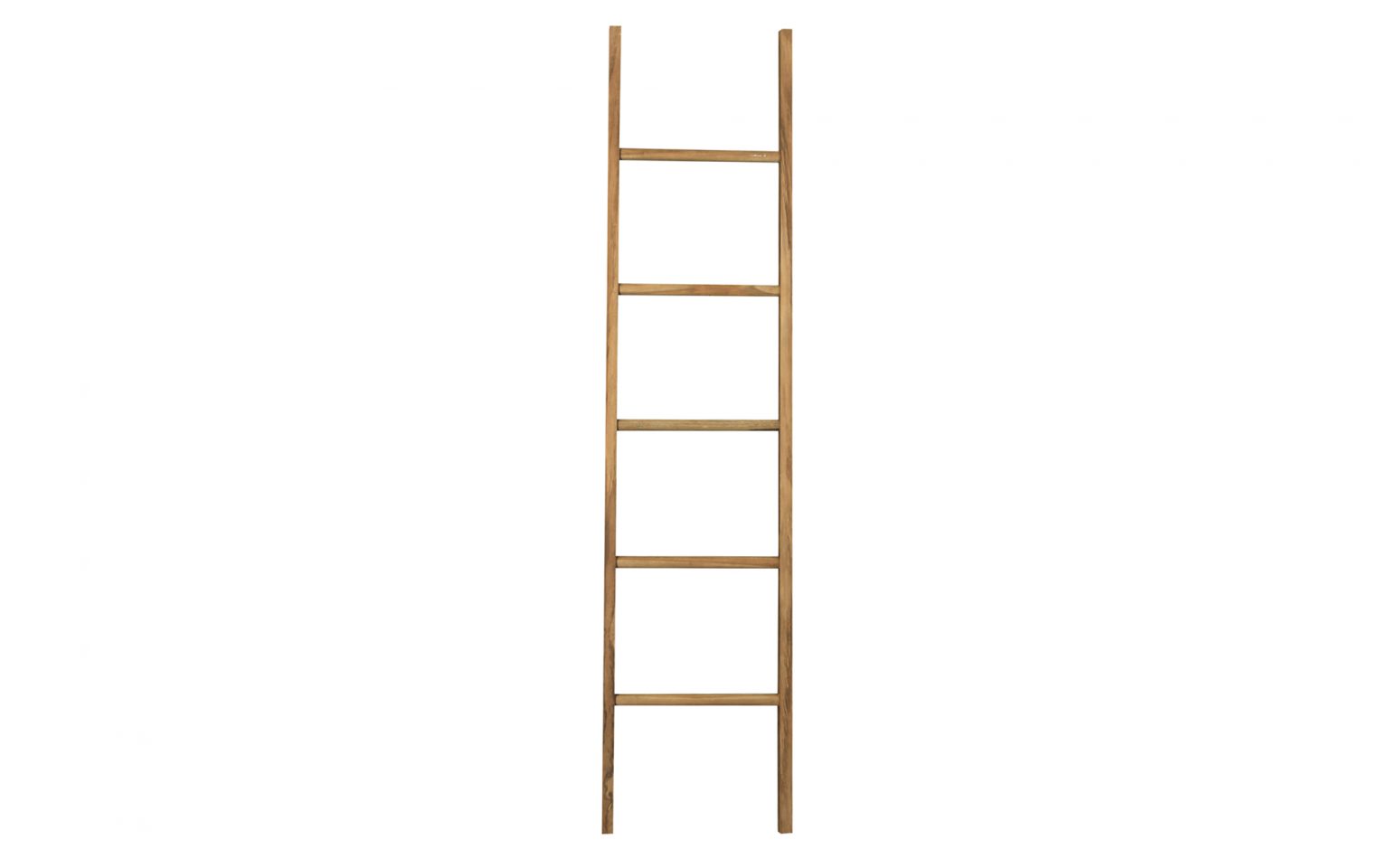 ladder shelf in dining room